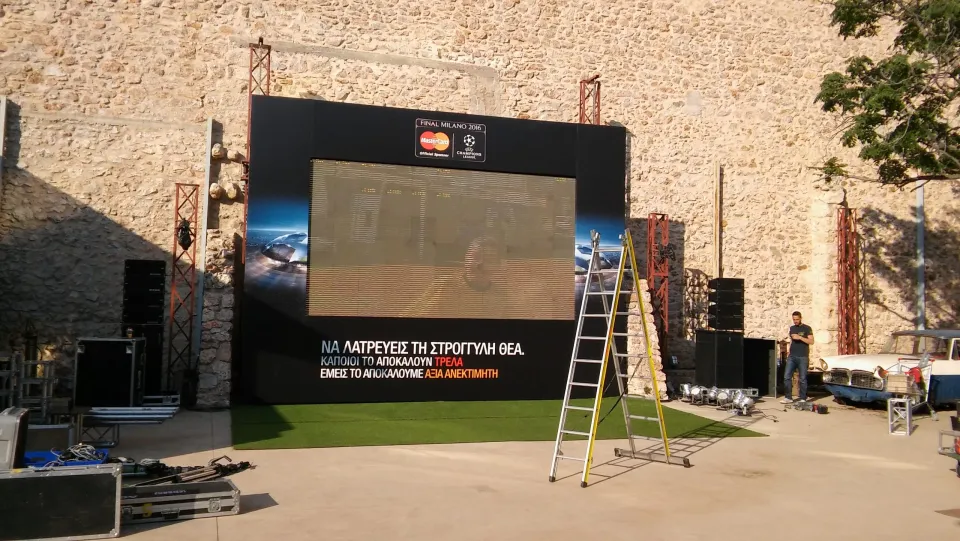 Κατασκευή για οθόνη με εκτύπωση περιμετρικά, φωτογραφία 1